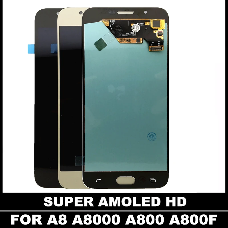 Для Samsung Galaxy A8 A800 A8000 A800F протестированный AMOLED телефон ЖК дисплей сенсорный экран