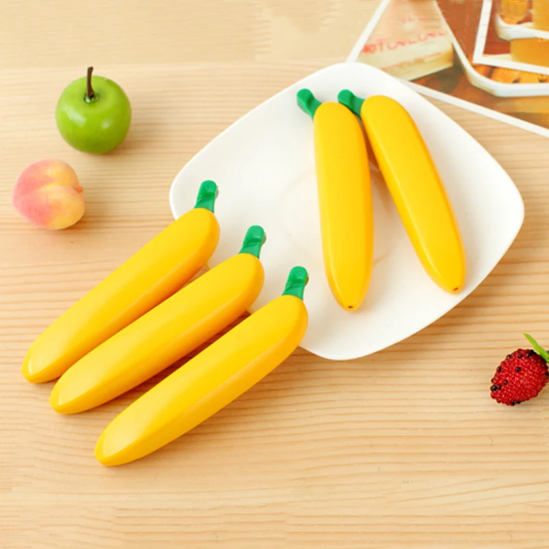 

30pcs/set Banana Shaped Ball Pen / Fruit Pen / Student Award/gift Cute Plastic Pen/school Supplies