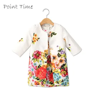 Весенняя куртка для девочек; Комплекты одежды с цветочным принтом и бабочкой для девочек; Фирменный спортивный костюм для девочек; Комплект с платьем