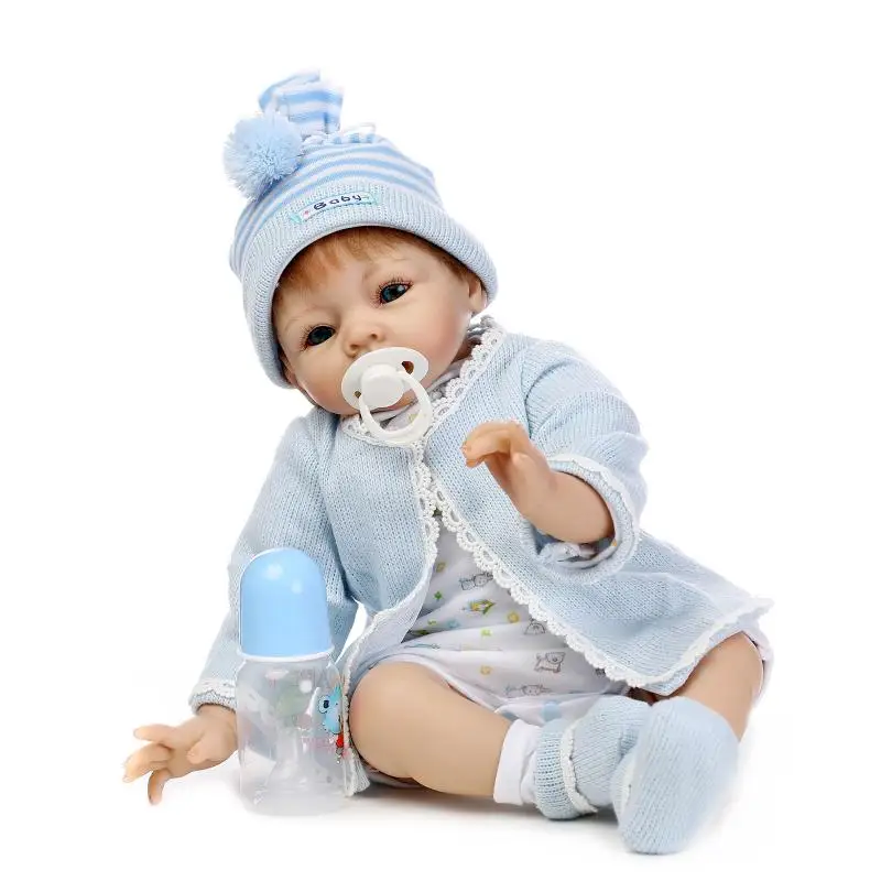 

22 inch 55cm Silicone Reborn Baby Dolls Alive Lifelike Real Dolls Realistic baby reborn Babies Boy Kids Toys Birthday Xmas Gift