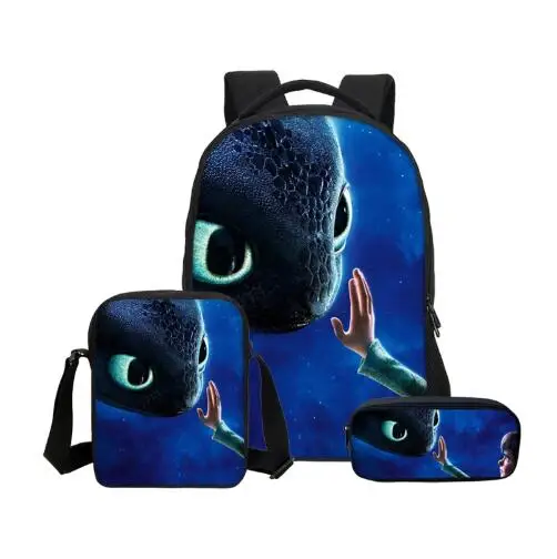 Как приручить Вашего Дракона аниме печать на заказ набор рюкзак большой мальчик