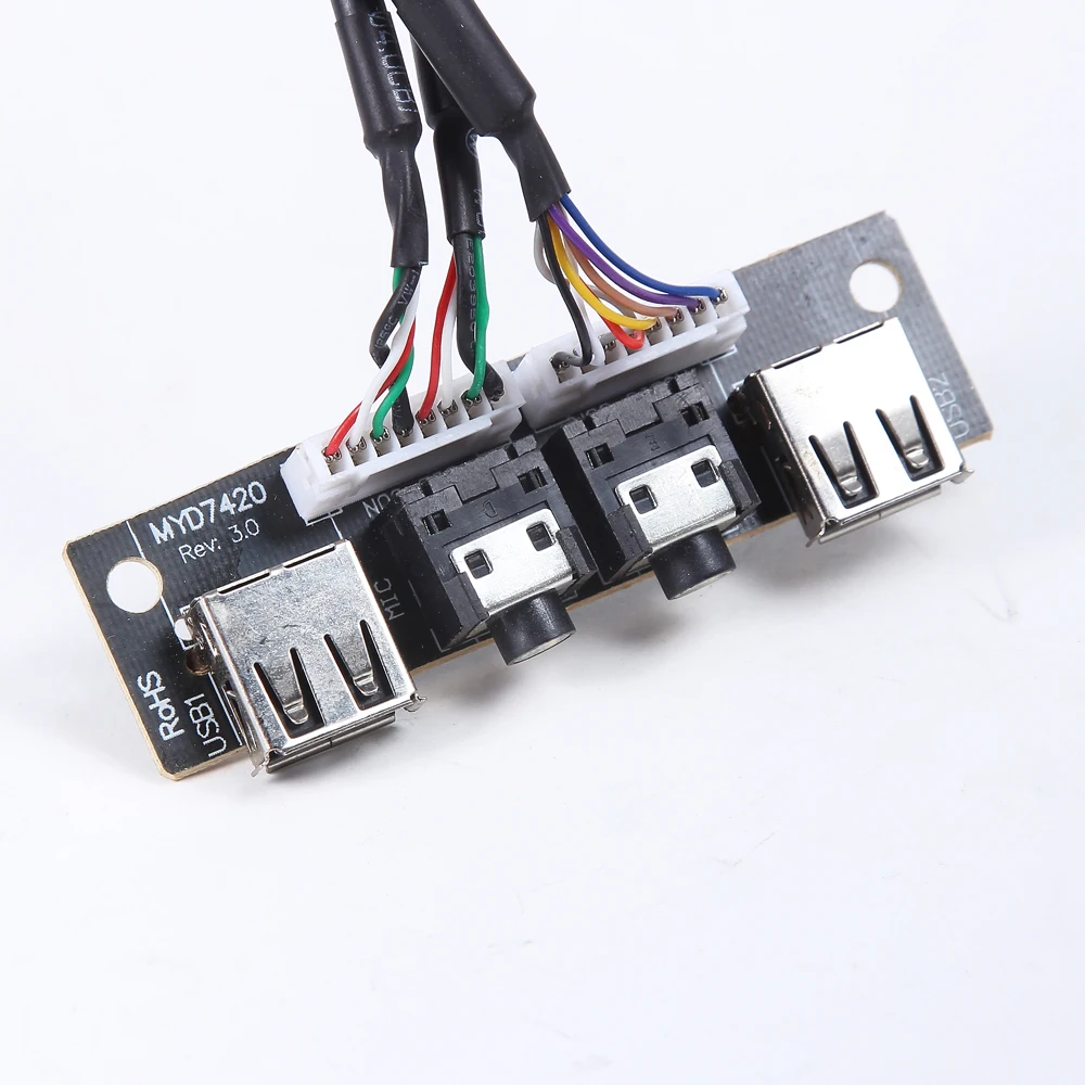 Компьютерный корпус для ПК PCB передняя панель USB 2 0 аудио порт микрофон наушники