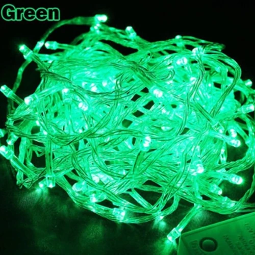 Green Рождественский светильник s 10 м 20 м 30 м 50 м 100 м декоративная светодиодная гирлянда Сказочный светильник 8 режимов гирлянды светильник s для свадебной вечеринки праздничный светильник s - Испускаемый цвет: Green
