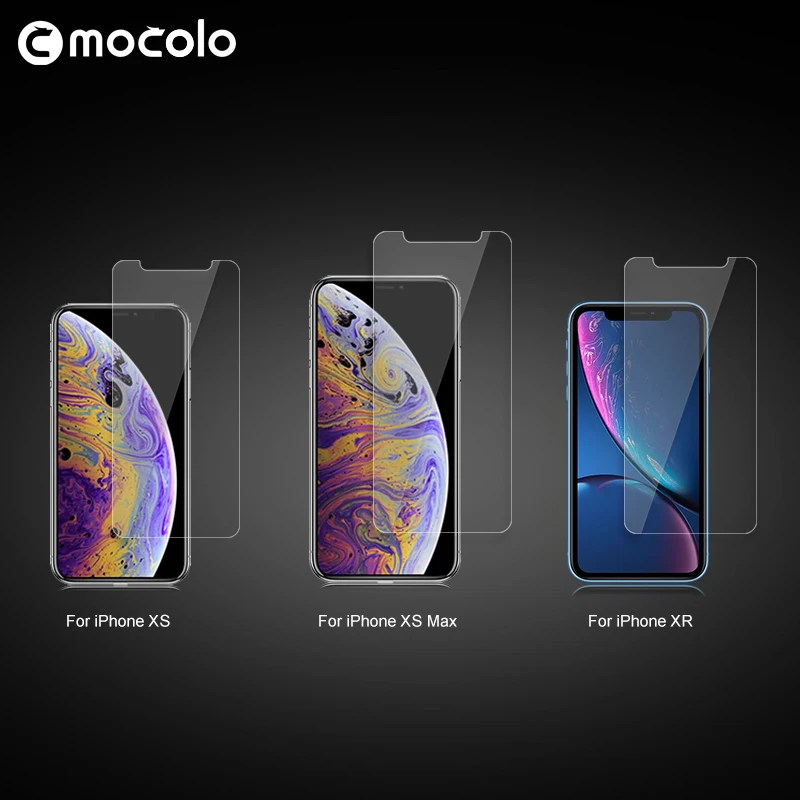 Mocolo 3D Анти-пыль 0,26 мм Полное покрытие экрана 9H протектор экрана для iPhone XS Max закаленное стекло для iPhone XS XR стеклянная пленка