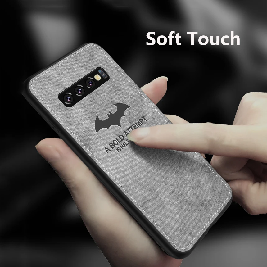 Чехол MAKAVO для Samsung Galaxy S10 Plus S10e мягкая задняя крышка с тканевой текстурой Note 9 8 S8 S9 S7