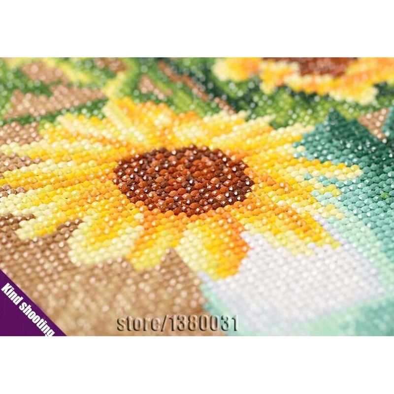 Алмазная вышивка своими руками Gerbera круглые стразы 5d для домашнего декора