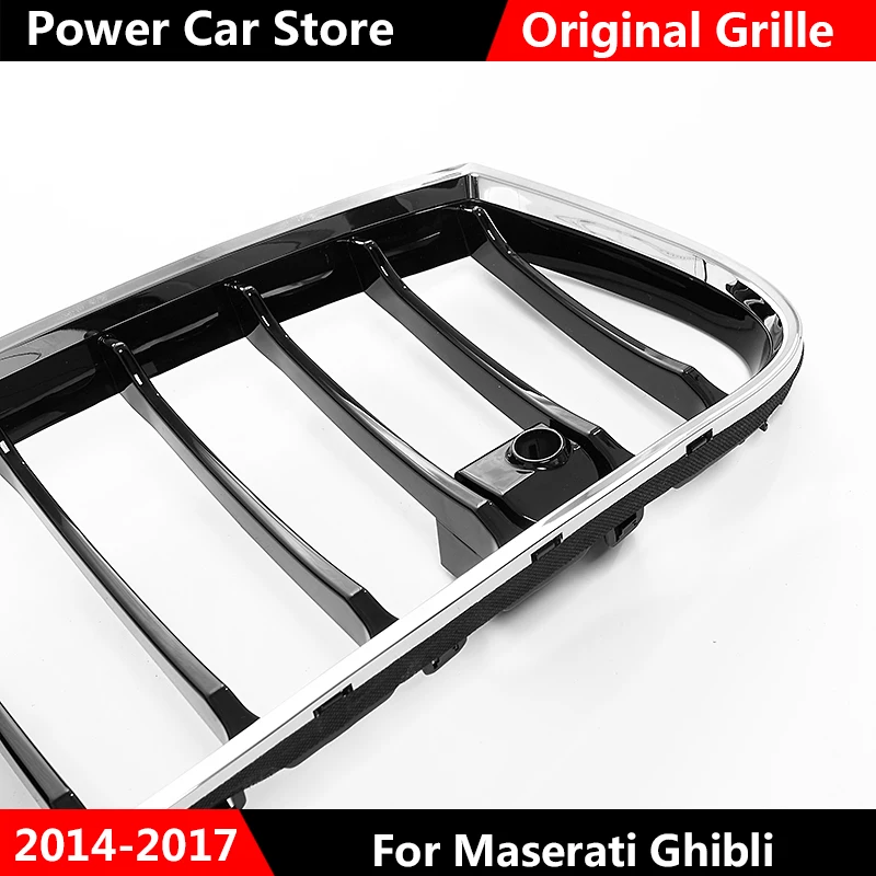 Для Maserati Ghibli хромированная черная оригинальная решетка гриль передний бампер