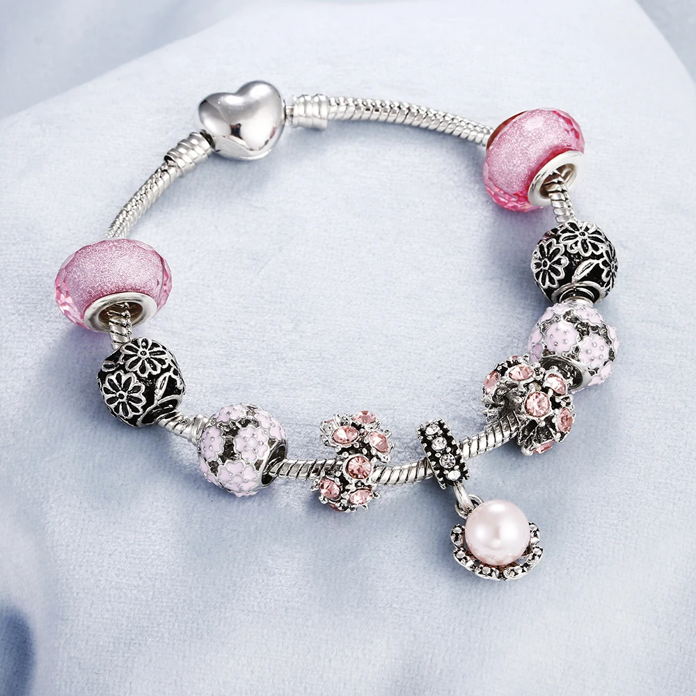 Подвески 6 стилей DIY хрустальные браслеты и для женщин ювелирные изделия бусины