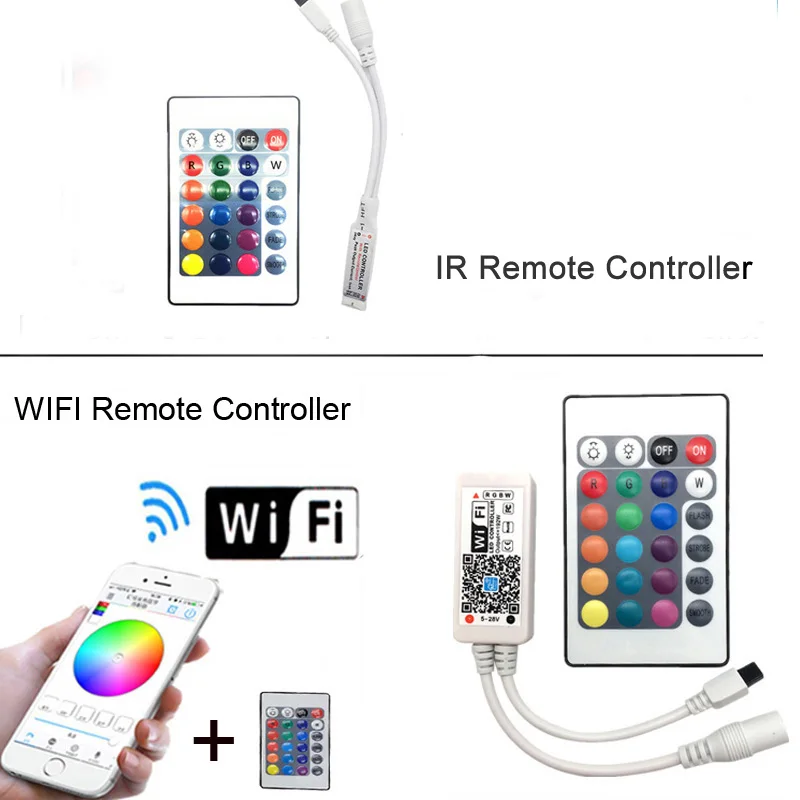 Светодиодный светильник 2835 SMD RGB лента 5 м 10 15 20 DC12V 3528 Гибкая Светодиодная e Диод +