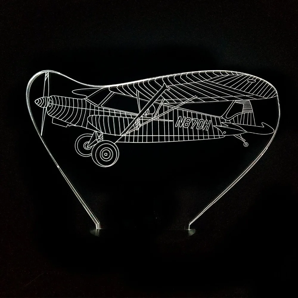 7 цветов Изменение Usb Спальня светильник ing Декор 3D Led авиационные сигнальные