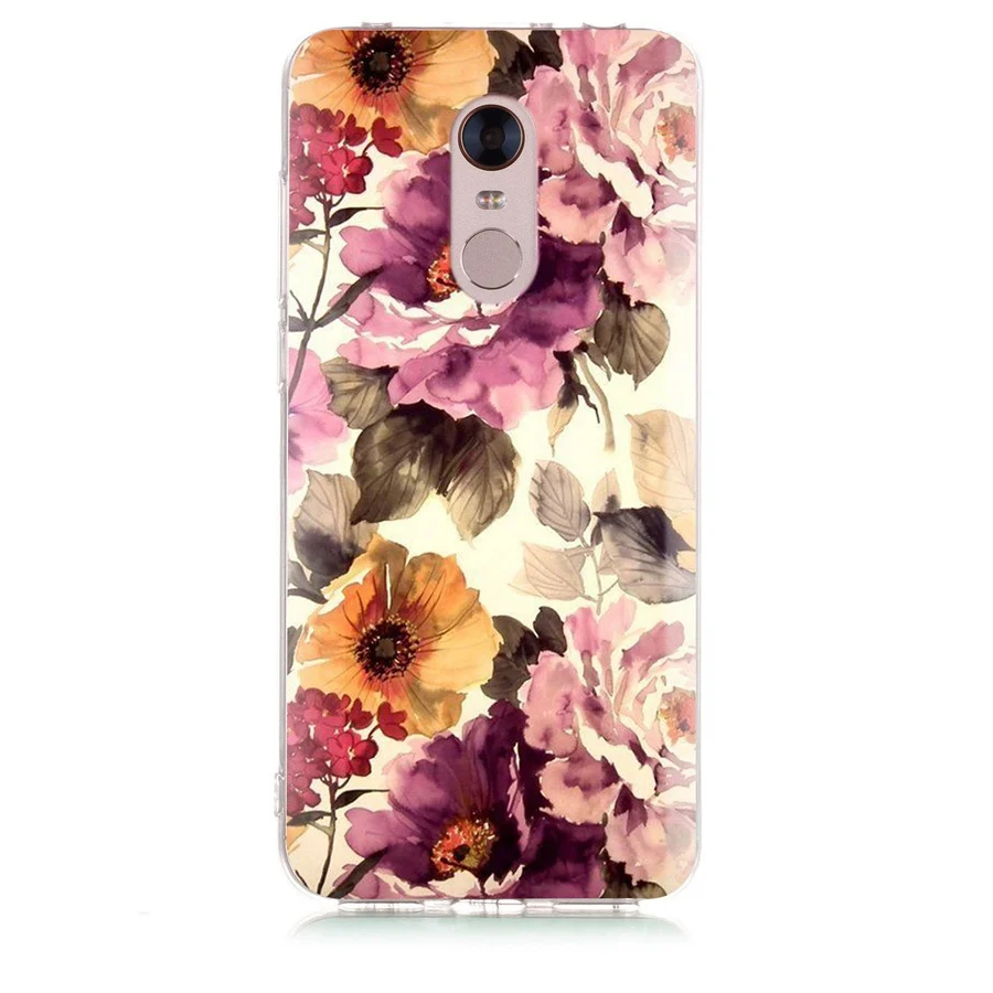 Чехол для Xiaomi Redmi 4x Note 3 mi A1 4 Pro 4A Примечание 5 6 6pro Red 5A 6A Мягкий ТПУ чехол с