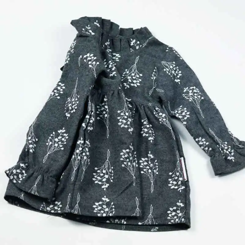 Baby Girl Dress 2019 Spring Fashion Children Clothing Long Sleeve Floral Cotton Girls Clothes Princess Dresses For Vestidos | Детская