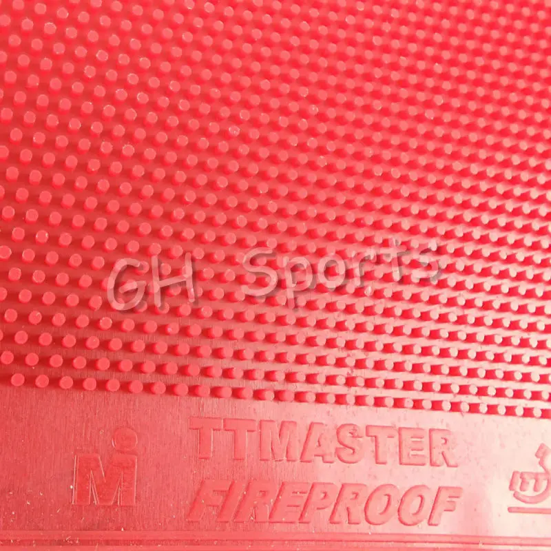 TTMASTER огнестойкая красная длинная резина для настольного тенниса пинг понга без
