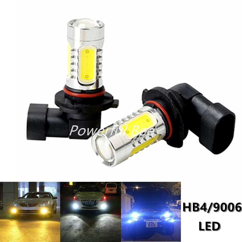 2 x HB4/9006 HB3/9005 15 Вт светодиодный автомобильные DRL Противотуманные фары лампы для