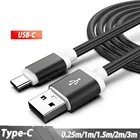 Кабель USB Type-C, провод USB C для Xiaomi Huawei P30 P20 Lite Samsung Galaxy Note 8 9 A5 A7 2017 M30, зарядный кабель для телефона