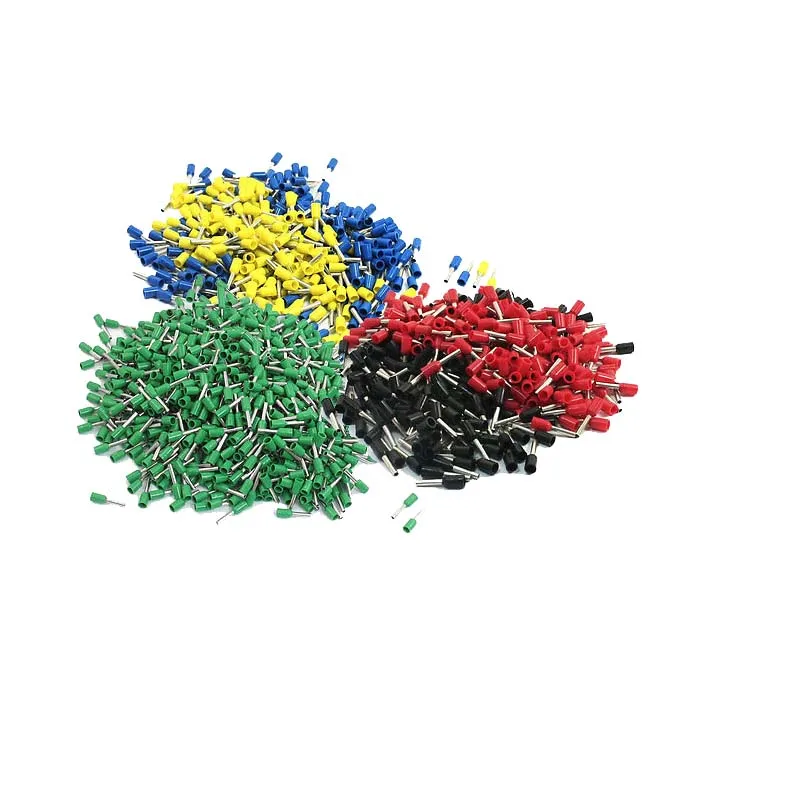 

190Pcs E1008 Mix Color Pre Insulation Wiring Connectors Terminals for 1.0 mm2 Cable