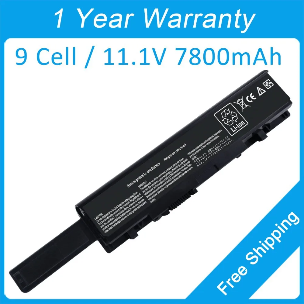 

9 cell laptop battery for dell Studio 1535 1536 WU946 WU960 WU965 MT275 MT276 MT277 MT264 0KM905 0KM965 0KM887
