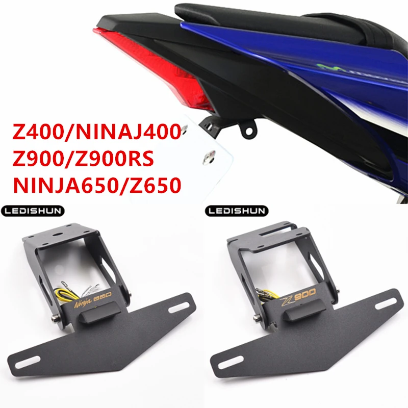Для KAWASAKI Z400 NINJA400 Z650 NINJA650 Z900 Z900RS Мотоцикл Регулируемый держатель номерного знака