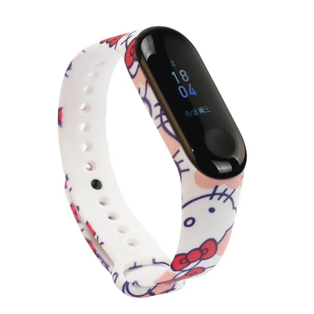 Для Xiaomi Mi Band 4 3 браслет SmartWrist силиконовый ремешок на запястье Замена 10 шт
