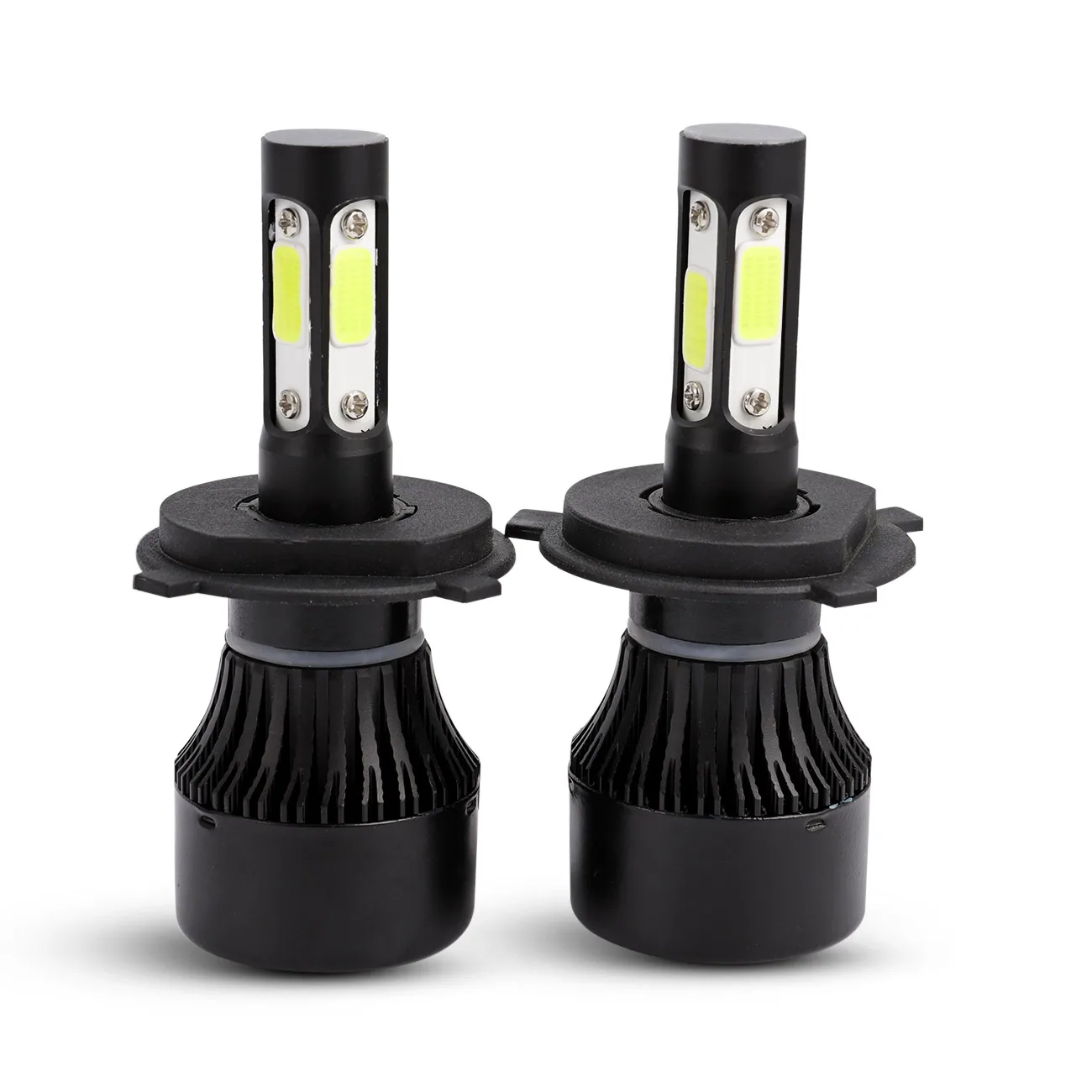 Oslamp 4 лица X7 H4 100 Вт 1000LM автомобиля светодио дный лампы H4 Здравствуйте Lo луч удара C Здравствуйте ps Авто светодио дный лампа фары светодио дный лампа 12 В 24 В 6500 К