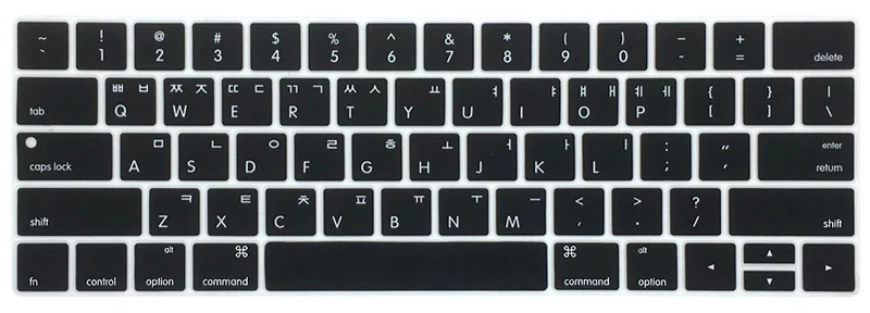 Корейский чехол для клавиатуры Macbook Pro 13 Touch Bar A1706 3 A1989 15 4 Touchbar A1707 A1990 Корейская