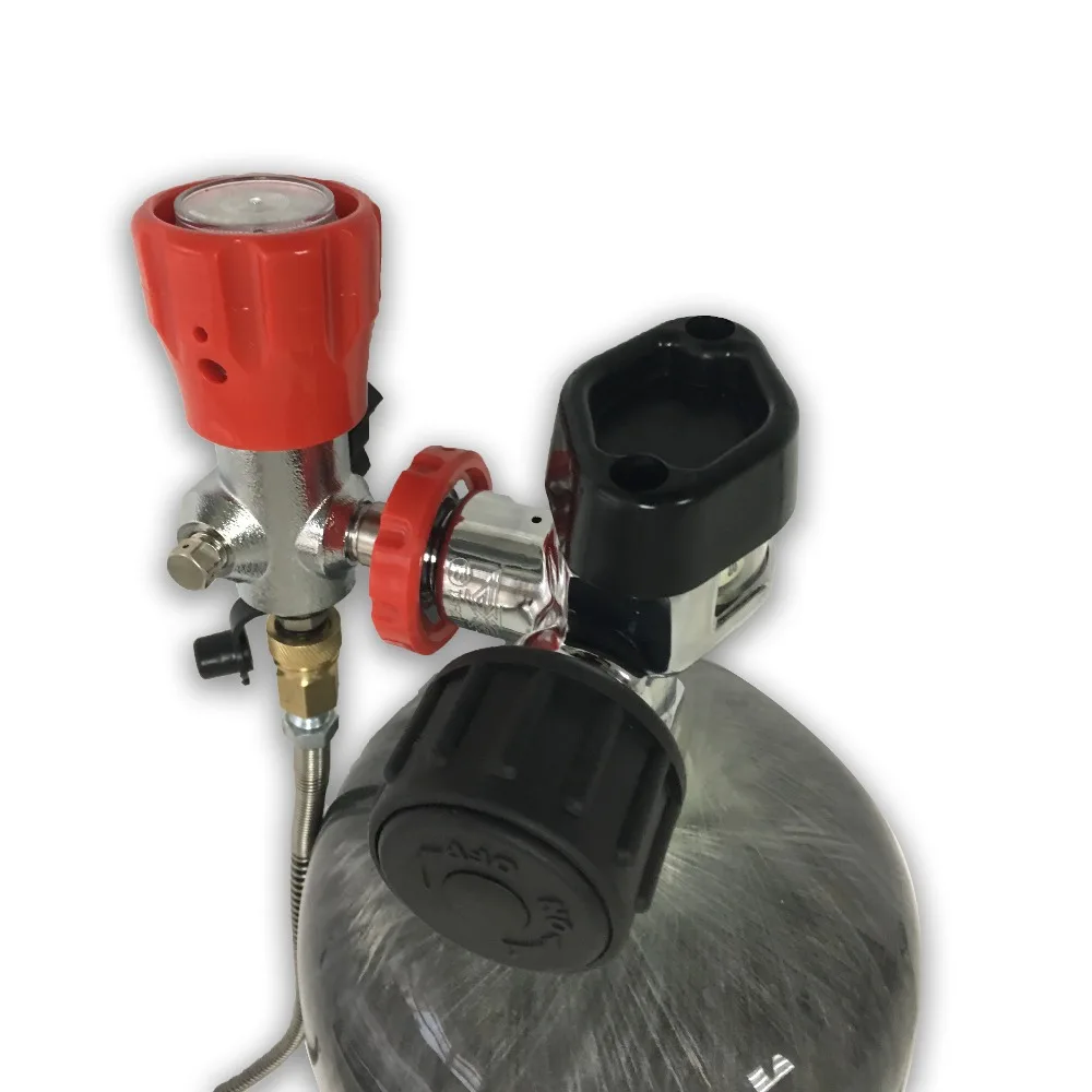 AC109301 9L 4500Psi Воздушный пистолет цилиндр для охотничьего использования 300Bar Пейнтбольный БАК& Guage клапан и заполняющая станция винтовка Охотничьи аксессуары