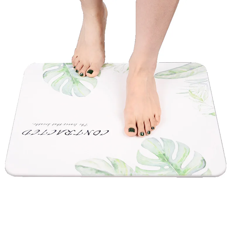 Натуральный диатомит коврик для ванной комнаты 99% мгновенное поглощение воды