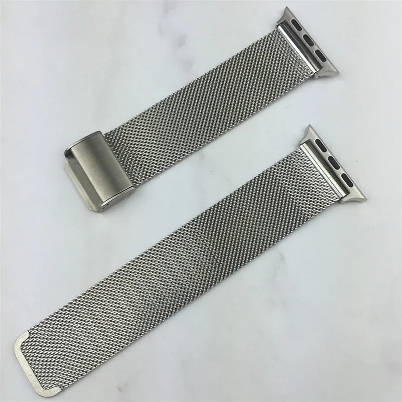 Ремешок с крючком для iWatch 5/43/2/1 38/40 мм 42/44 браслет Миланская петля из нержавеющей