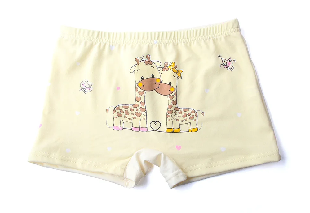 5 шт./лот с персонажами из мультфильмов трусы-боксеры для девочек детские трусы