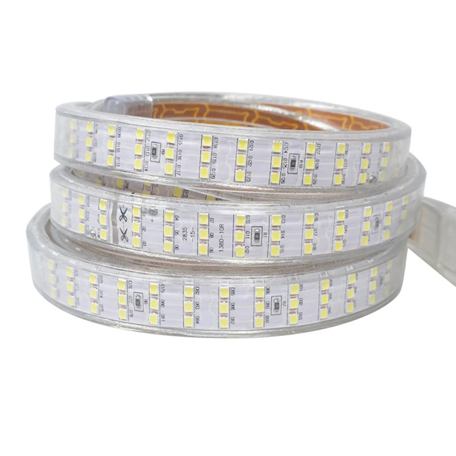 276 LEDs White 220 В Светодиодная лента высокой яркости 2835 Светодиодный уличный водонепроницаемый 276 светодиодный s/m гибкий светодиодный диодный светильник с европейской вилкой - Испускаемый цвет: 276 LEDs White