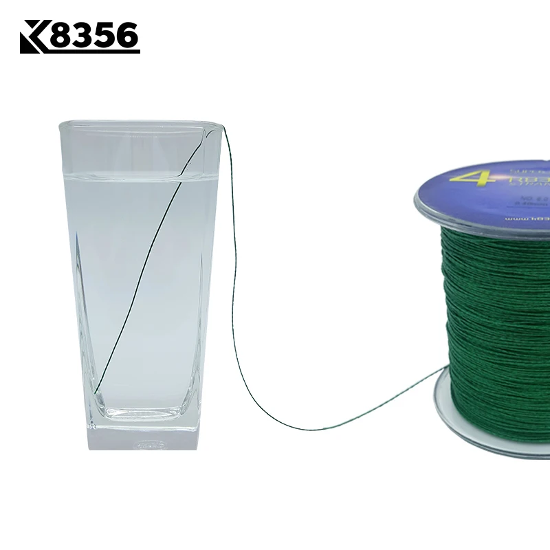 K8356 4 стойки PE плетеные лески 500 м 100% многонитевая плетеная леска 15 50LB 547 ярдов
