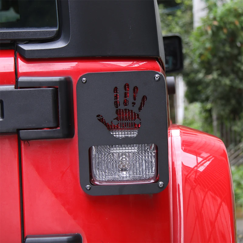 SHINEKA железная накладка на заднюю фару защитная наклейка подходит для Jeep Wrangler JK