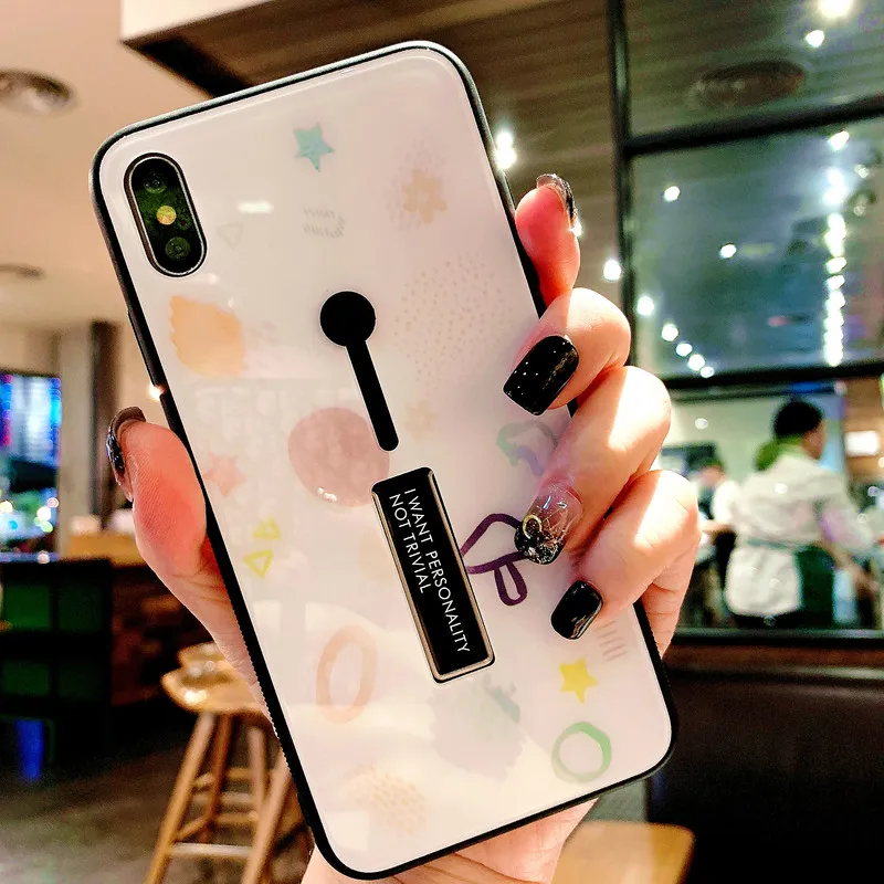 Чехол с кольцом в виде клубники для Apple iPhone XR XS X 6 6S 7 8 Plus крышка-держатель Max Cute |