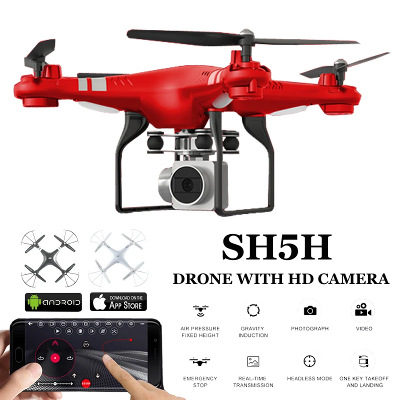 Дроны с камерой HD 1080P Wi Fi видео в реальном времени удержание высоты Безголовый