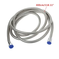 hngchoige 3m stainless steel flexible shower hose bathroom water heater hose replace pipe for shower tools