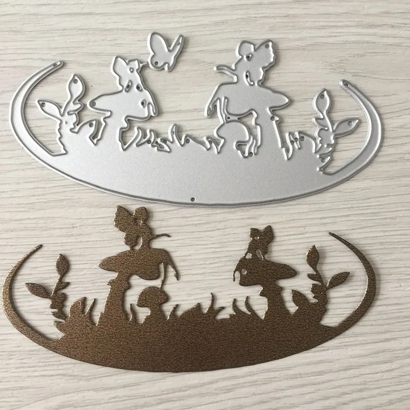 

Grite 6 Styles Butterfly Fairy New Metal Steel Cutting Dies Stencils for Making Scrapbooking DIY Album Paper Cards Embossing Die