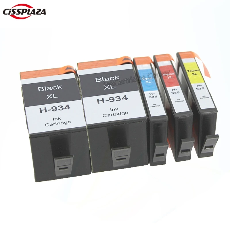 CISSPLAZA 5 шт. совместимый для HP934XL 935XL Высокодоходный картридж OfficeJet Pro 6220 6230 6830 e All in One