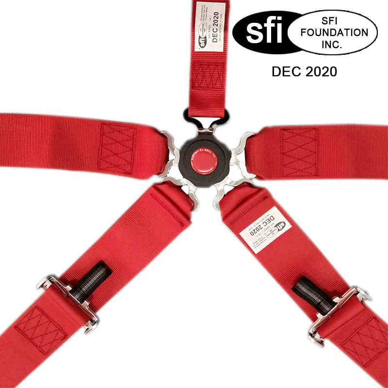 

ITAATOP New 2 Sets 3'' 5-Point Safety Racing Harness Safe Seat Belt With SFI Approved Expiry 2026 SFI03