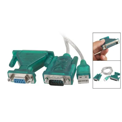 1 м USB к RS232 серийный 9 Pin Кабель адаптер w DB9 женский DB25 Штекерный