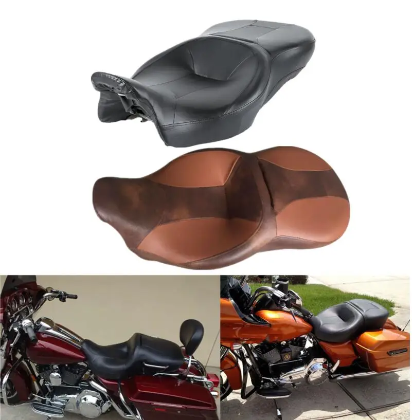 Мотоциклетное и ПАССАЖИРСКОЕ СИДЕНЬЕ для Harley Touring FLHT FLHX FLHR FLTRX 2014 2019 18 17| |