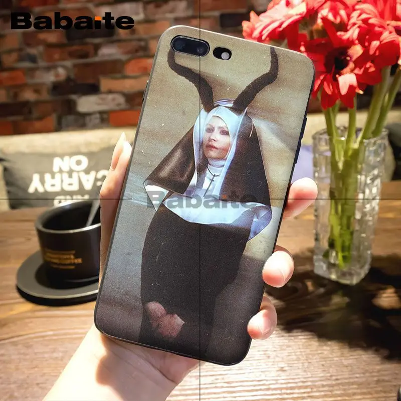 Мягкий резиновый чехол для телефона Babaite Sister nun из ТПУ iPhone 5 5Sx 6 7 7plus 8 8plus X XS MAX XR 11 11pro