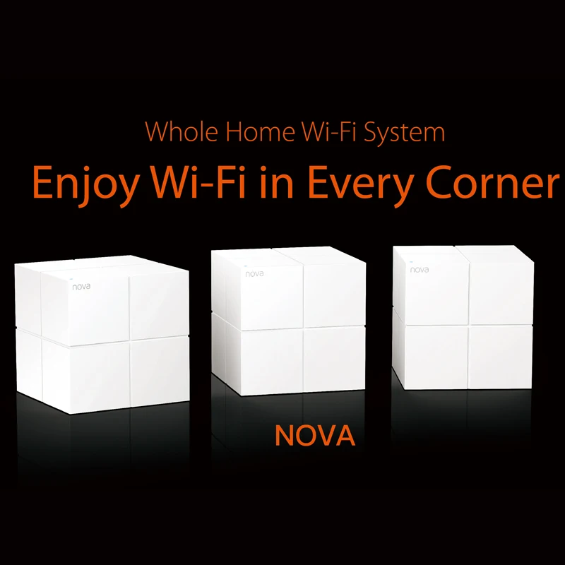 Tenda Nova MW6 полностью Домашняя сеть WiFi гигабитная система с AC1200 2,4G/5,0 GHz WiFi беспроводной маршрутизатор и повторитель, приложение дистанционное управление