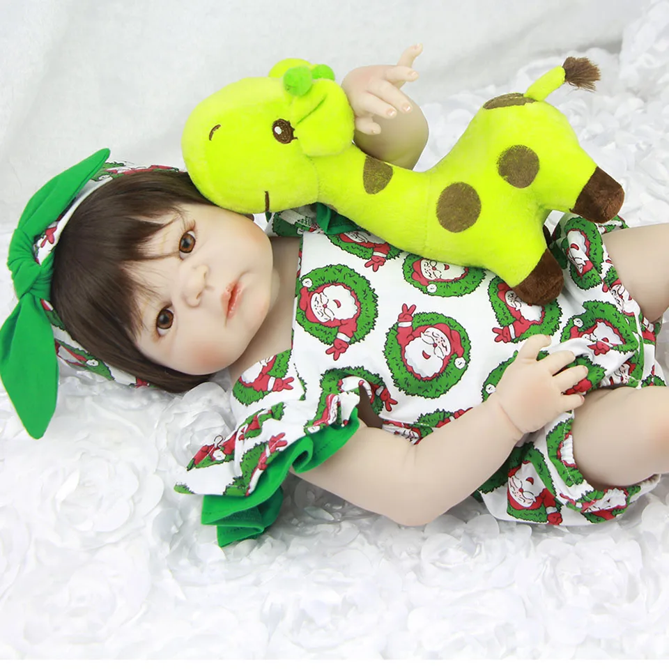 Npkdoll Reborn Baby 23 дюймов 57 см Новорожденный ребенок кукла Boneca де силиконовые реборн