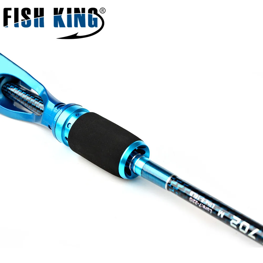 FISH KING карбоновая удочка для заброса приманки 2 1 м жесткая секционная m ML|baitcasting