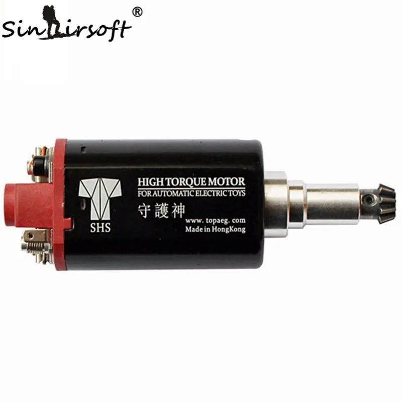Long Axle type Игрушки SHS с высоким крутящим моментом AEG мотор длинный/короткий тип оси для страйкбола шрам P90 G3 M4 M16 AK PTS ACR G36 AUG Ver.2 Ver.2/7 коробка передач - Цвет: Long Axle type