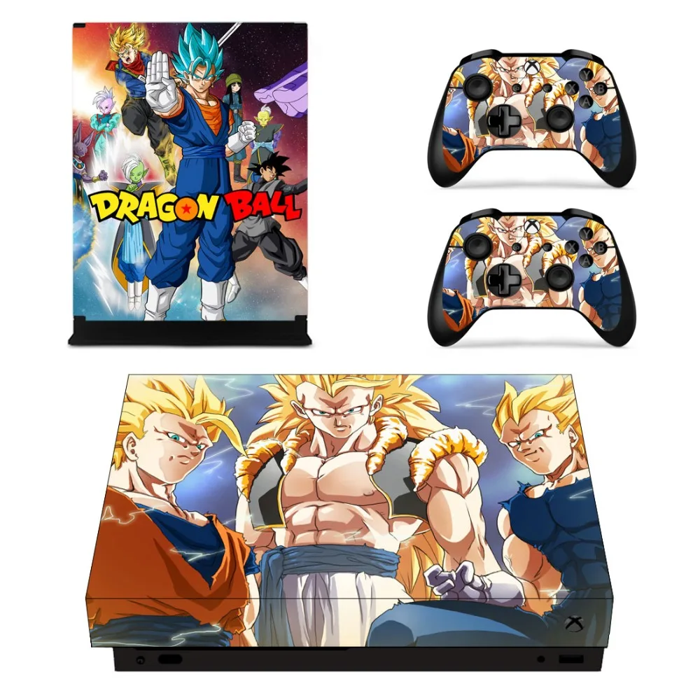 Dragon Ball Super Z Faceplates Skin Console & Controller Decal Stickers for Xbox One X + Sticker | Электроника