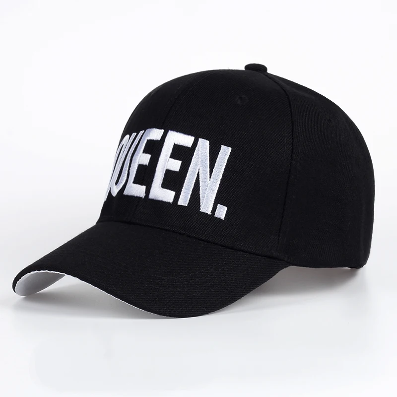 Распродажа KING QUEEN Цвет Черный Вышитые кепки снепбеки Для мужчин женщин пара
