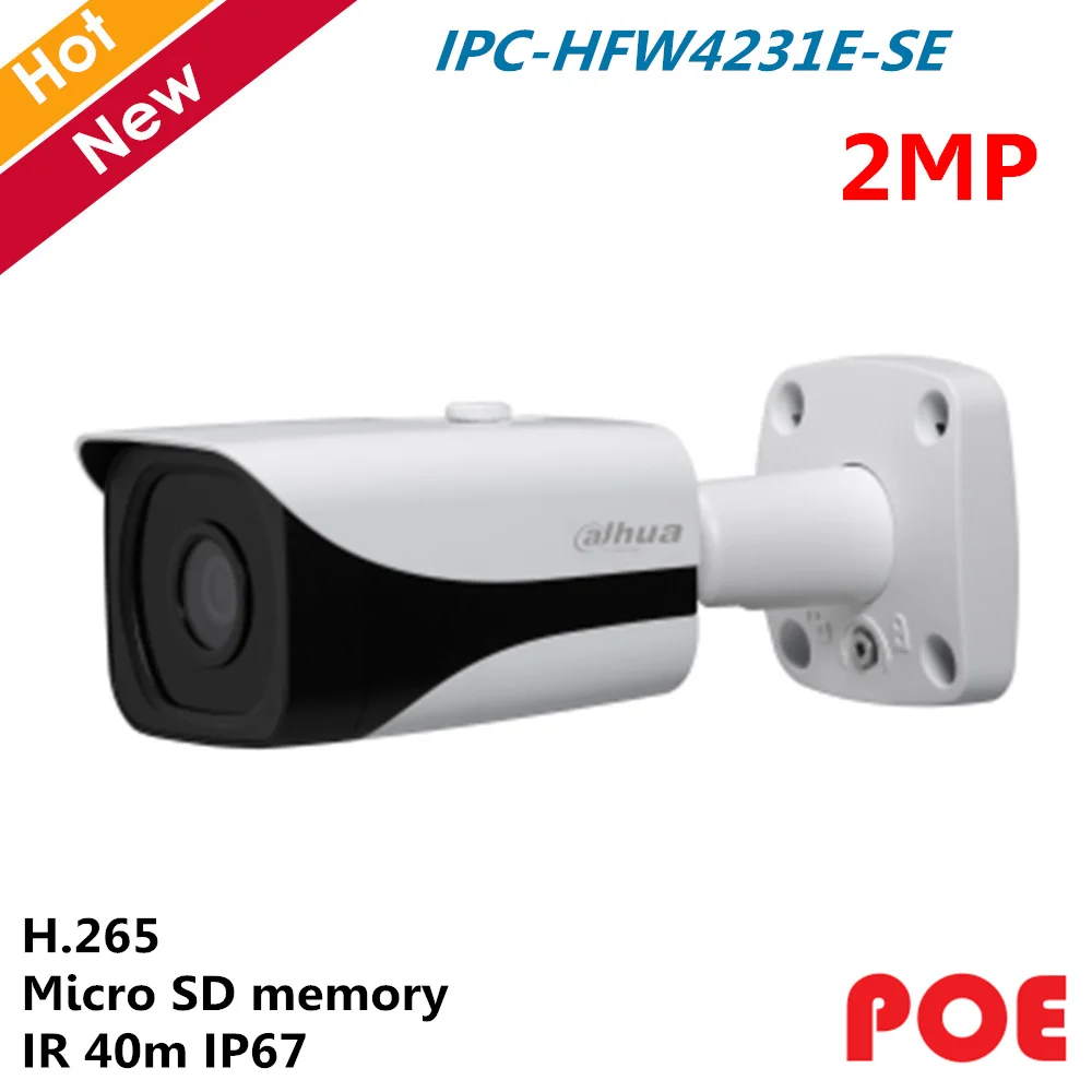 Dahua мини камера 2MP IR Bullet сетевая ночное видение смарт Обнаружение Sd карта