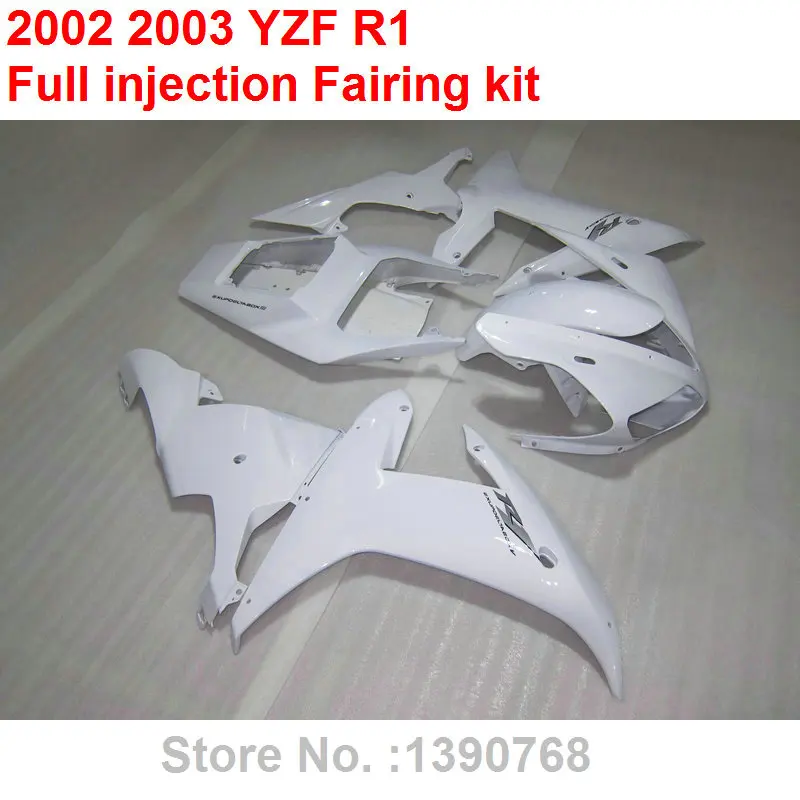 Запасные части для кузова мотоцикла YAMAHA R1 2002 2003 белый комплект обтекателей YZF 02 03