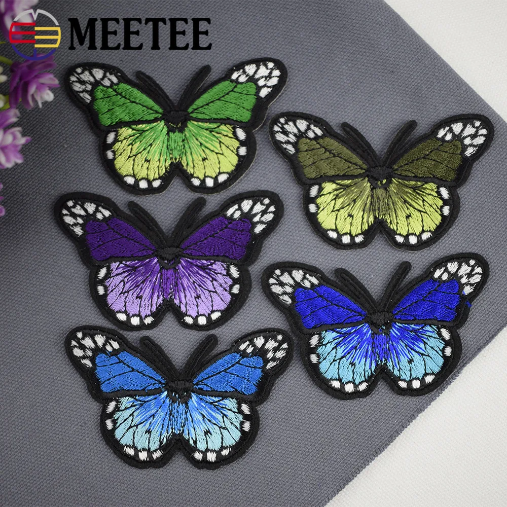 2018 Patches Bordados Fallout Delicate Butterfly Embroidery Cloth Paste Gum Decals Are Patch Full Hole Filling ZK2510 | Дом и сад